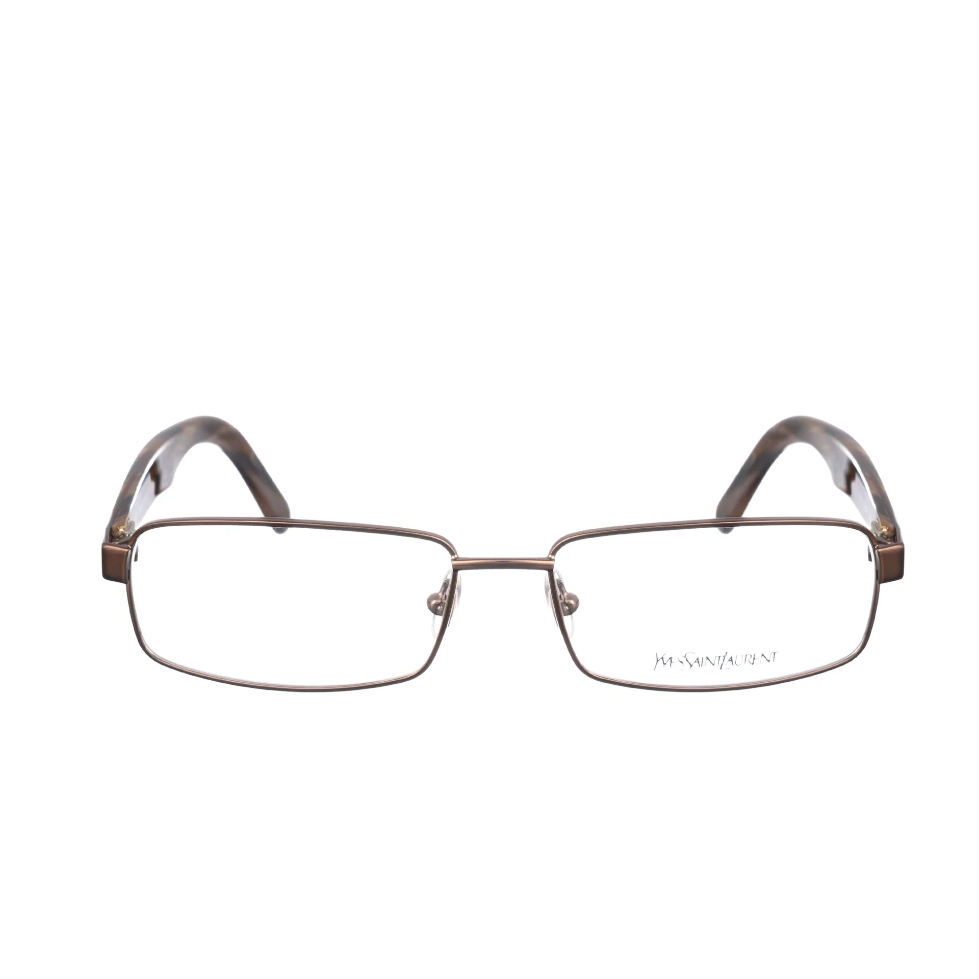 Yves Saint Laurent 90s Dark Brown Metallic Glasses