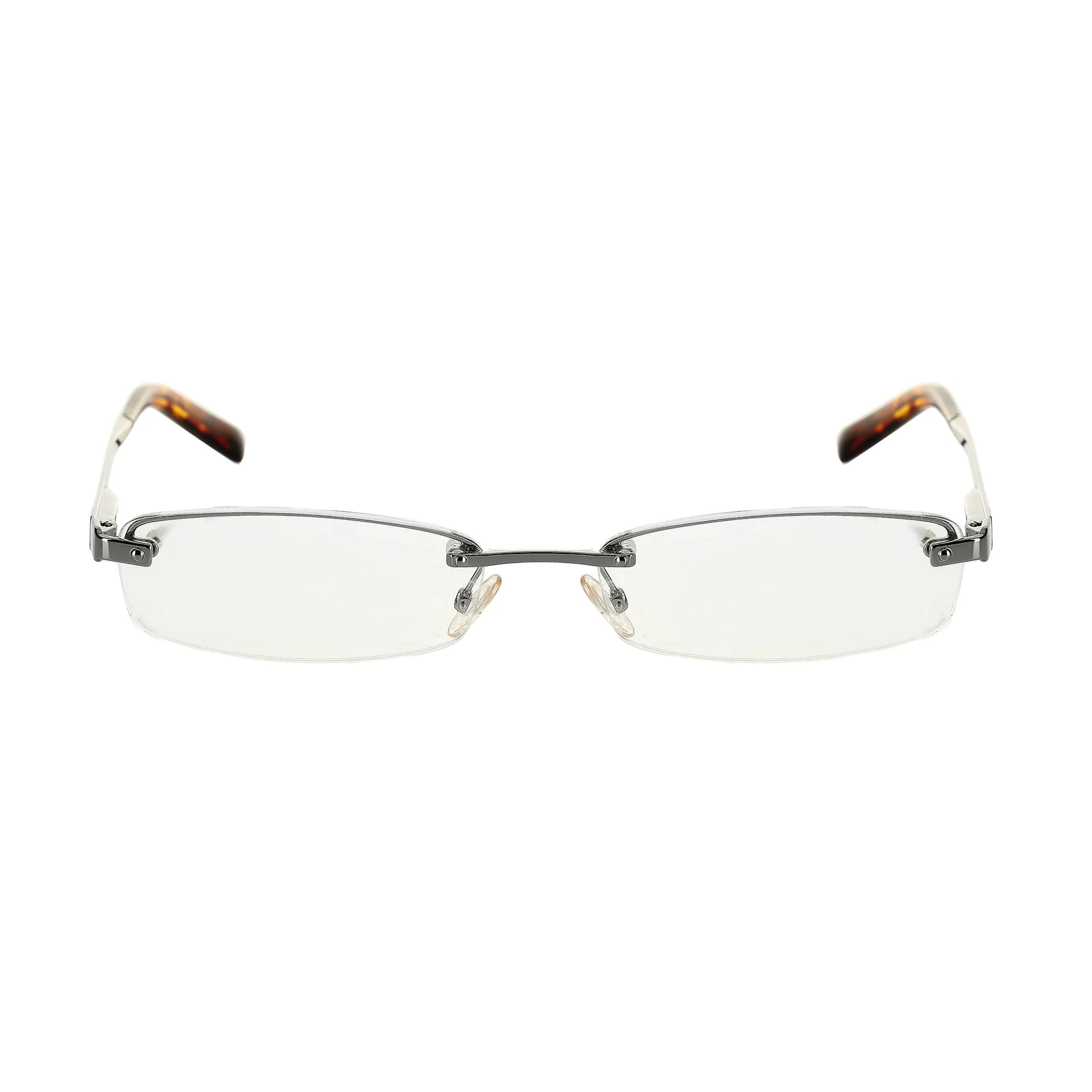 Yves Saint Laurent ’90s Rimless Silver Rectangular Glasses
