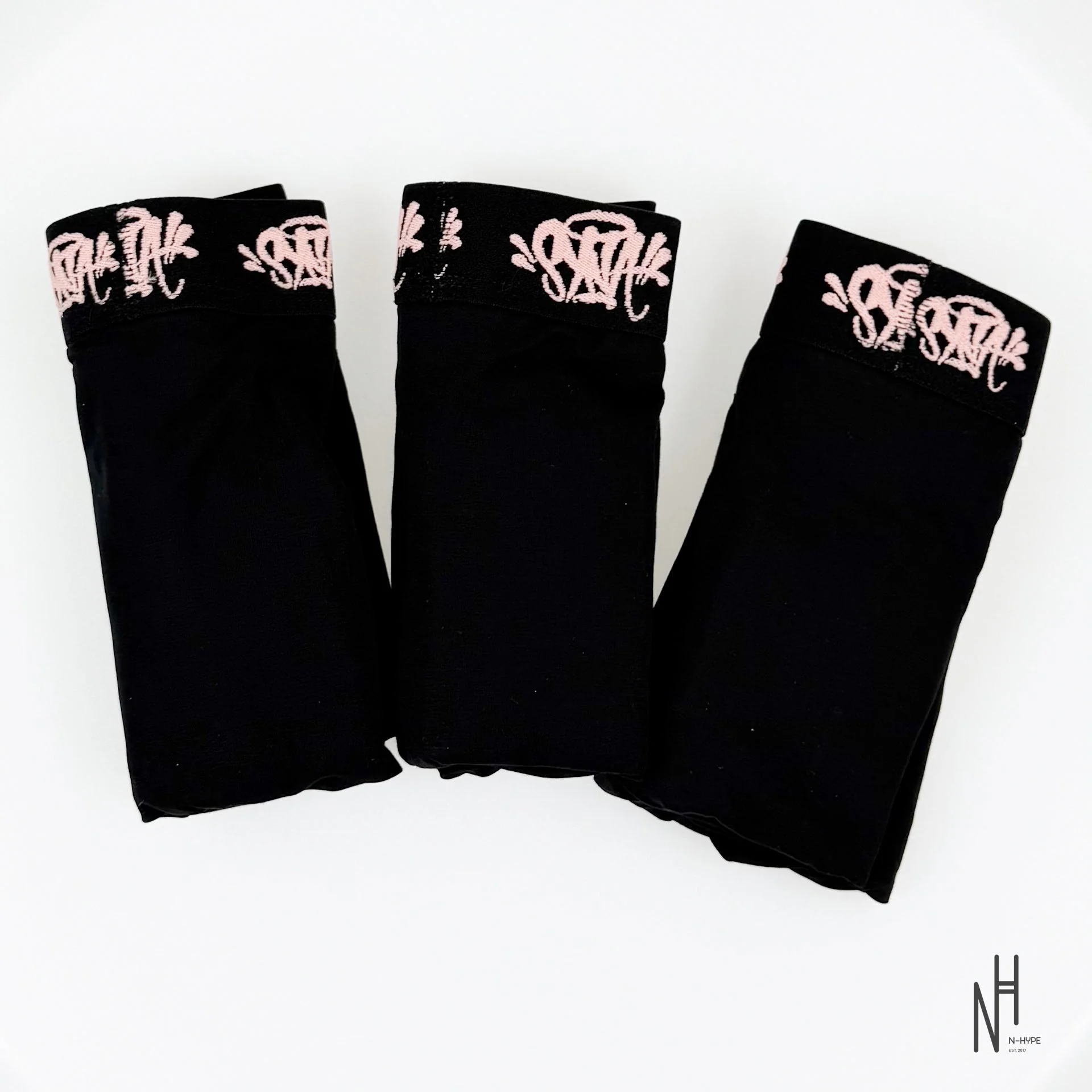 SynaWorld x Central Cee Boxers 3 Pack Black / Golden Rose - Image 2